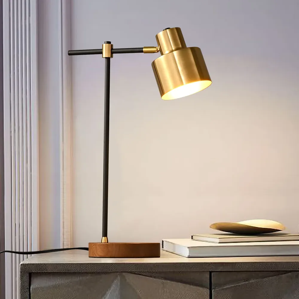 1-Light Touch Table Lamp with Wireless Charger & USB - Black, Gold product