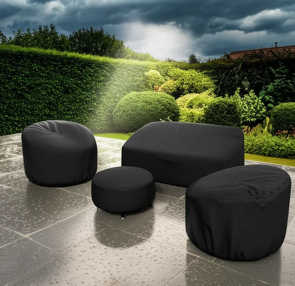 600D Canvas Waterproof Outdoor Patio Furniture Covers - Black product