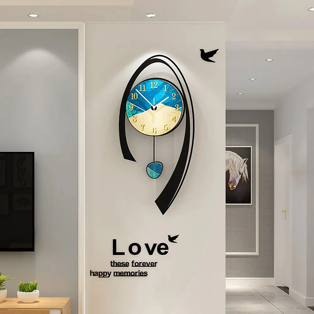 630mm Acrylic Wall Clock with Silent Quartz Movement - Multi-Colour product