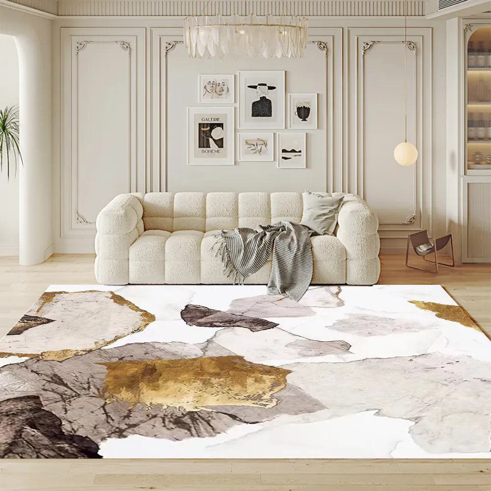 Art Deco Abstract Pattern Area Rug - Gold product
