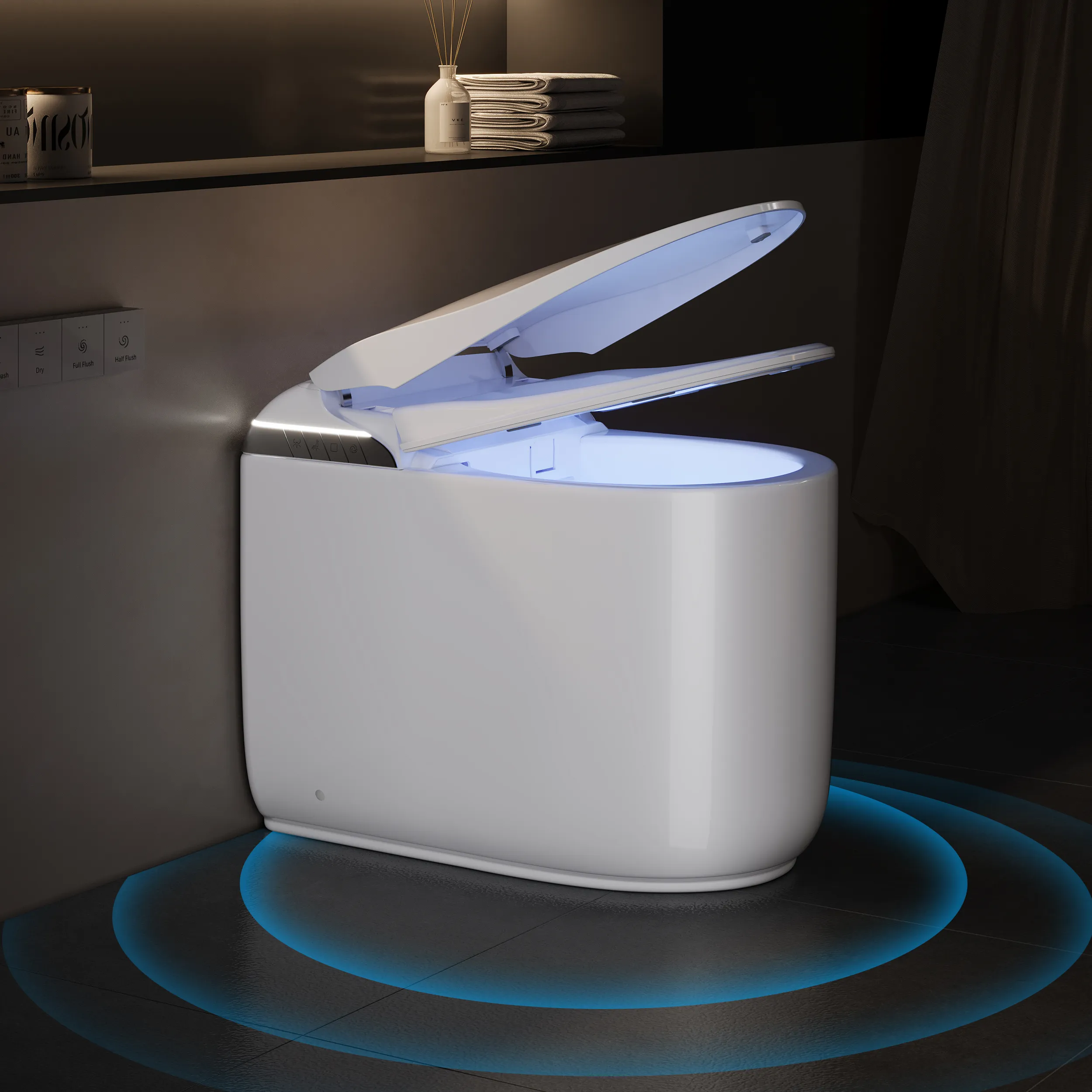 Fitro H3 Compact Smart Bidet Toilet with Auto Lid - White product