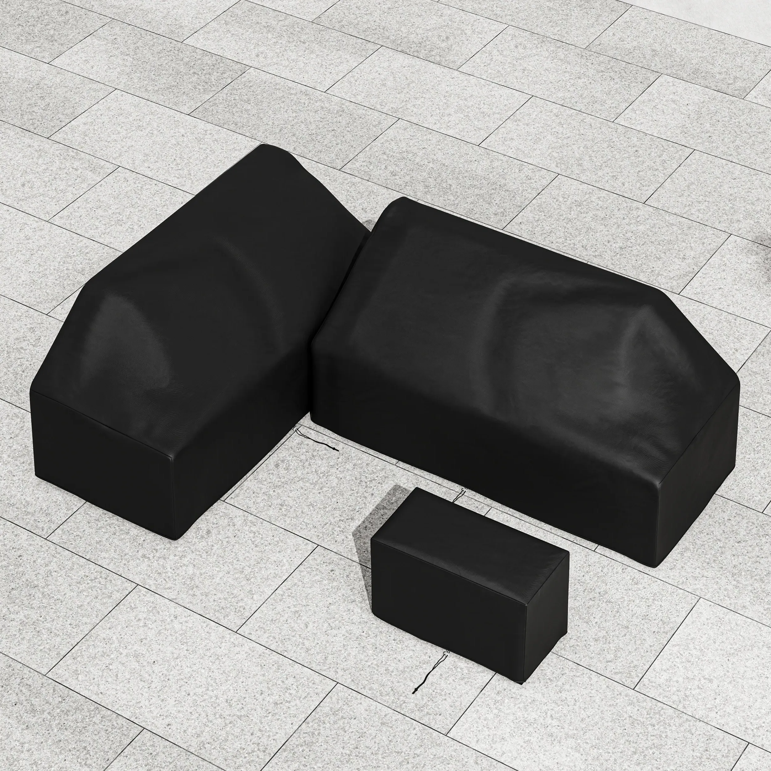 Slatera 600D Canvas Waterproof Outdoor Furniture Cover - Black product