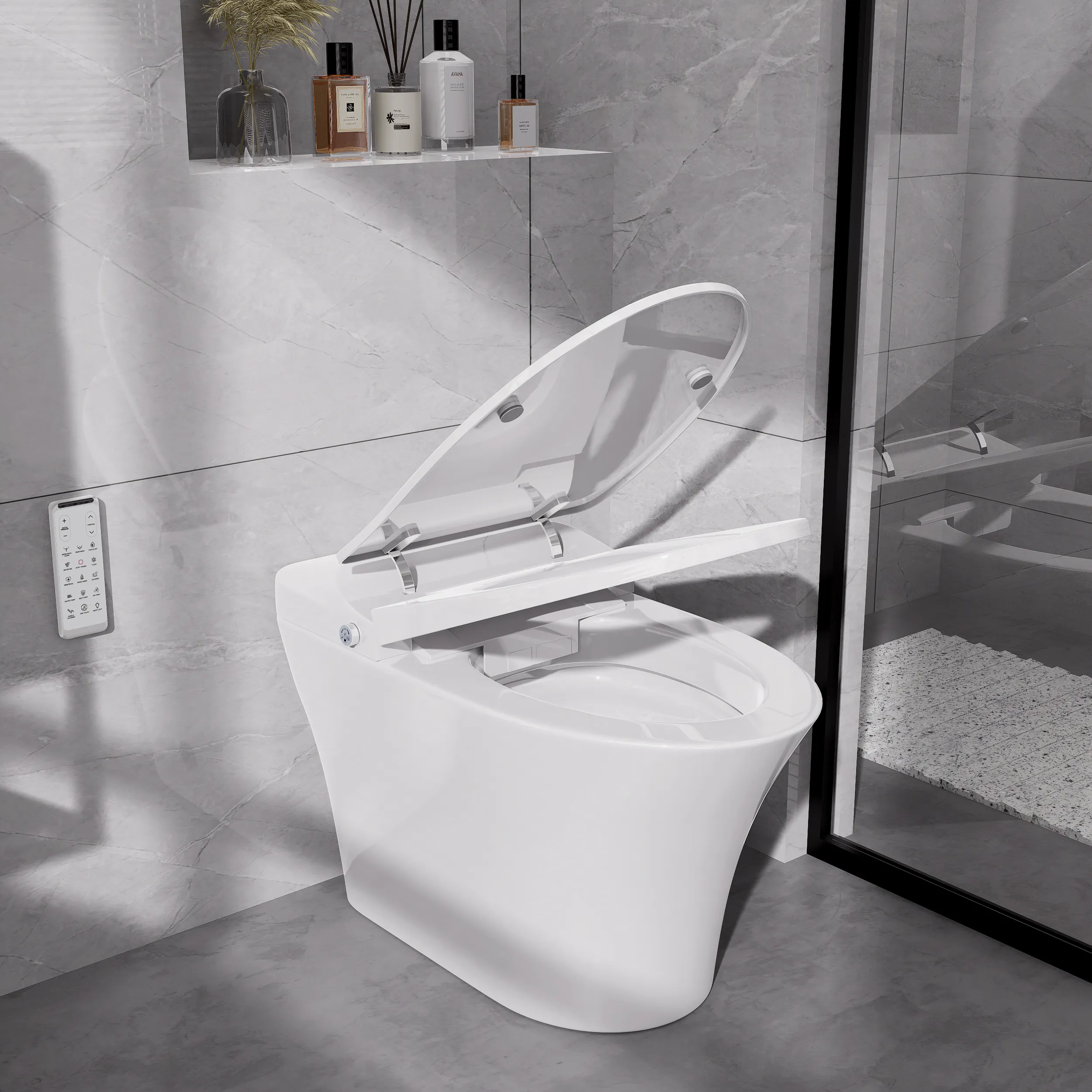 Tankless One-Piece Smart Toilet with Bidet - White product