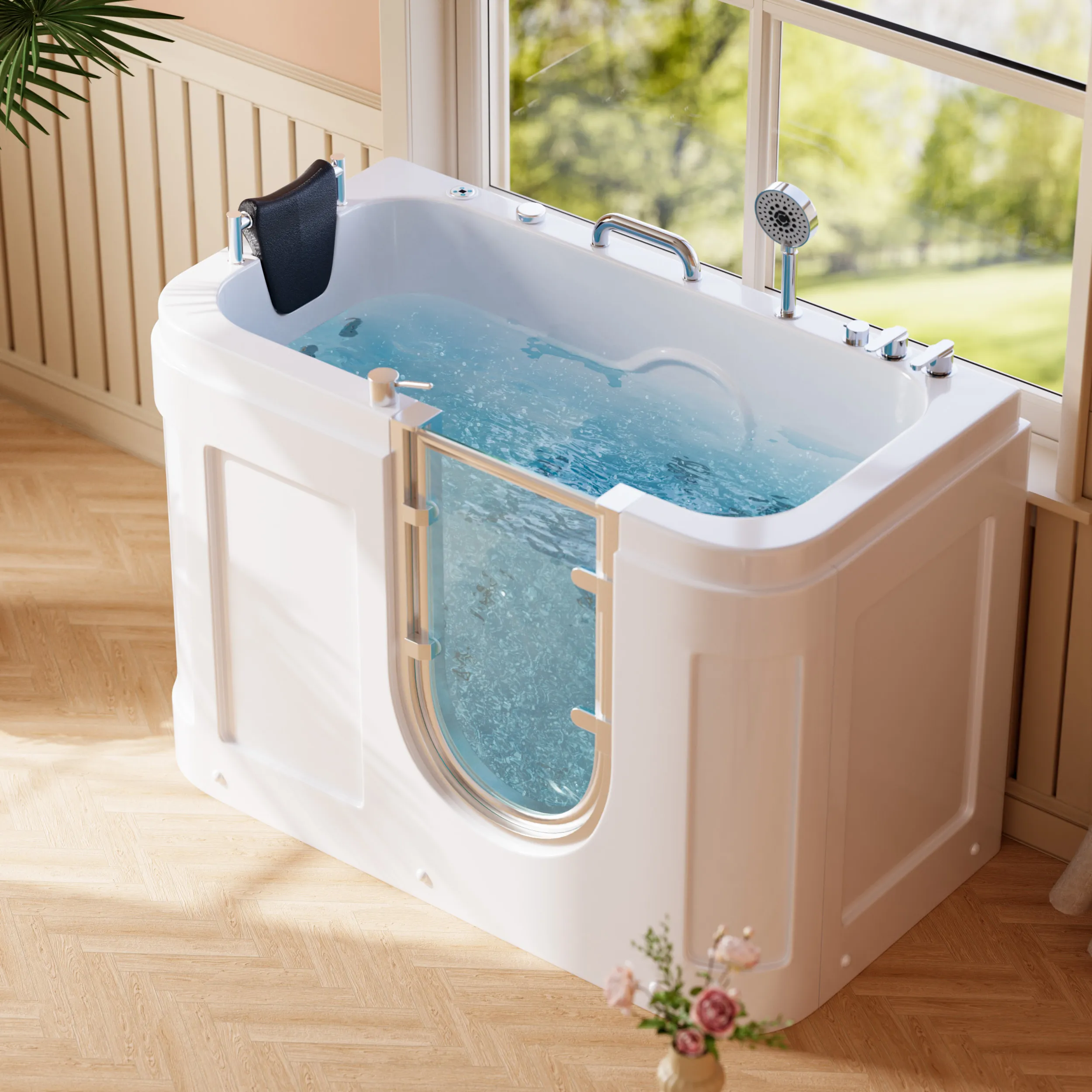 Walk-In Tub with Air Jets, Whirlpool & Thermostat Control product