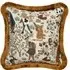 Alice in Wonderland Medium Fringed Jacquard Cushion - Achillea