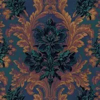 Amarantha Wallpaper Sample - Dark Blue