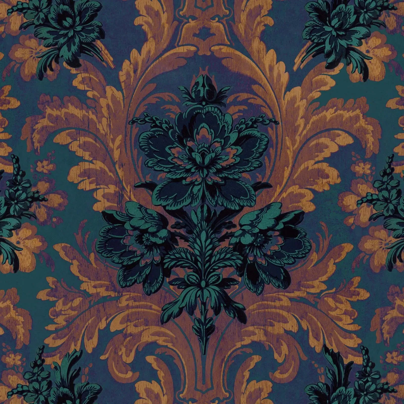 Amarantha Wallpaper Sample - Dark Blue image