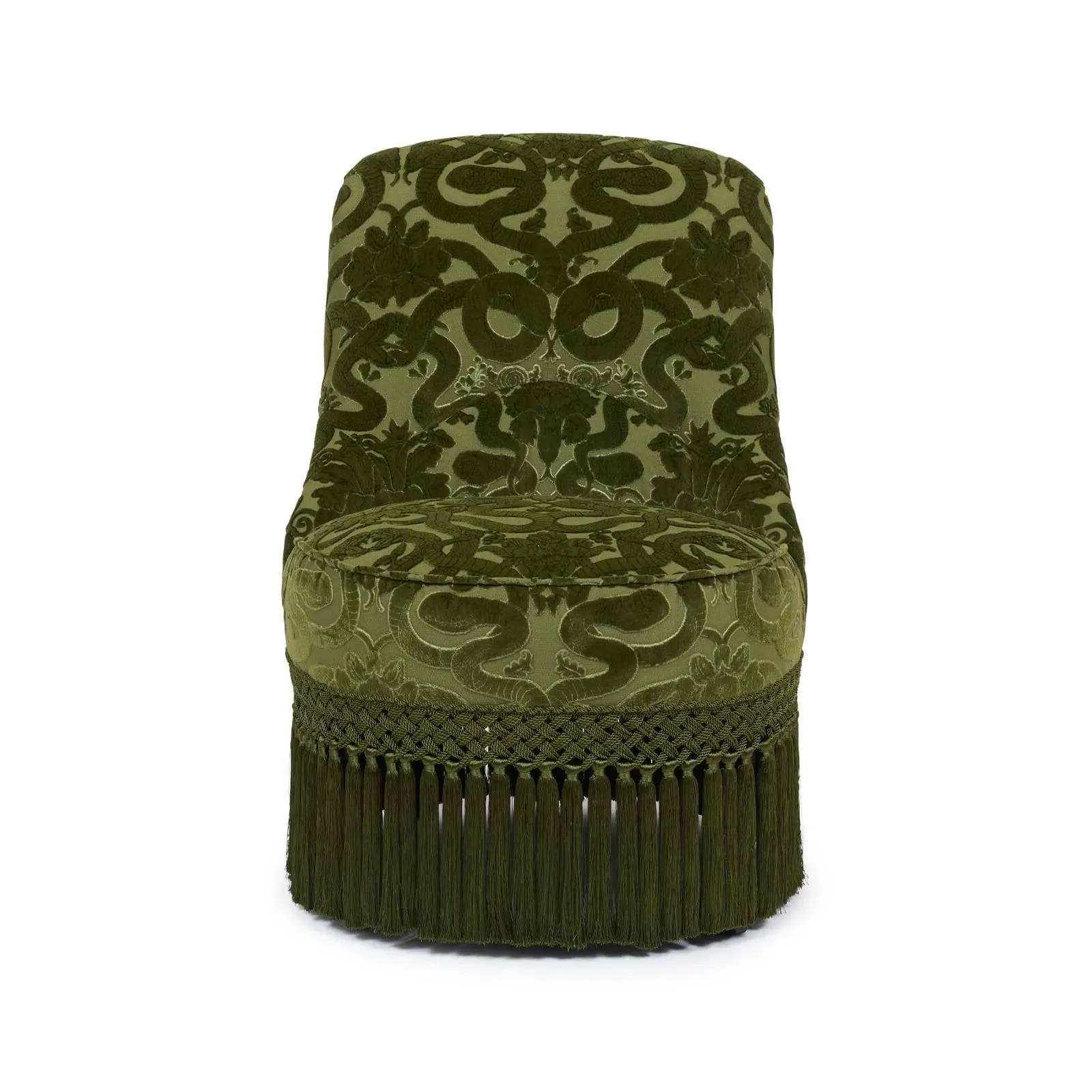 Anaconda Gascoigne Bedroom Chair - Olive Green, Velvet image
