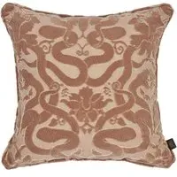 ANACONDA Medium Cut-Velvet Cushion - Pink