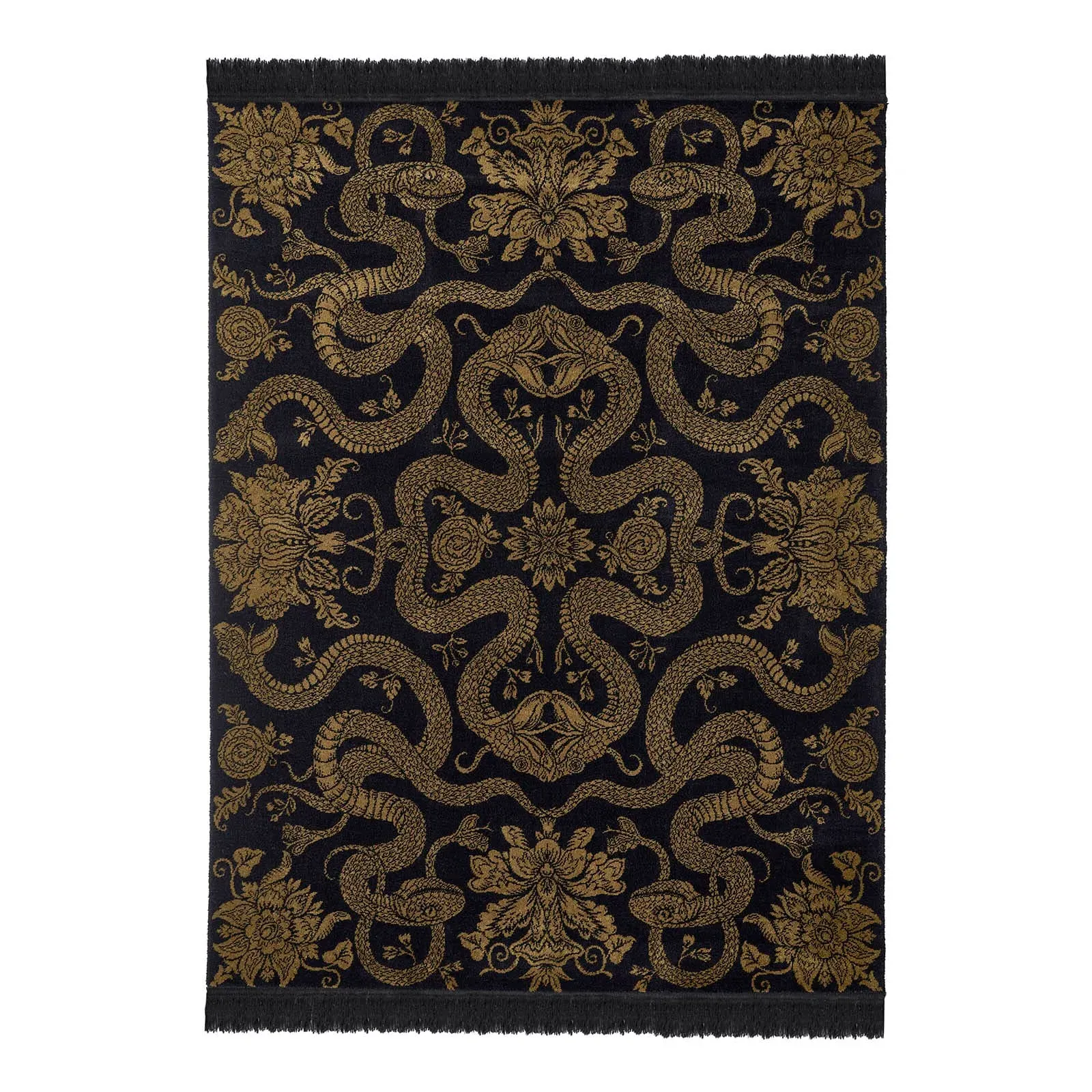 Anaconda Rug - Black, Wool