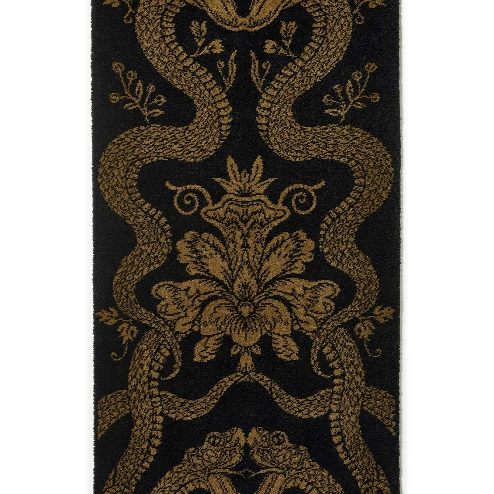 Anaconda Runner Rug - Black, Wool product