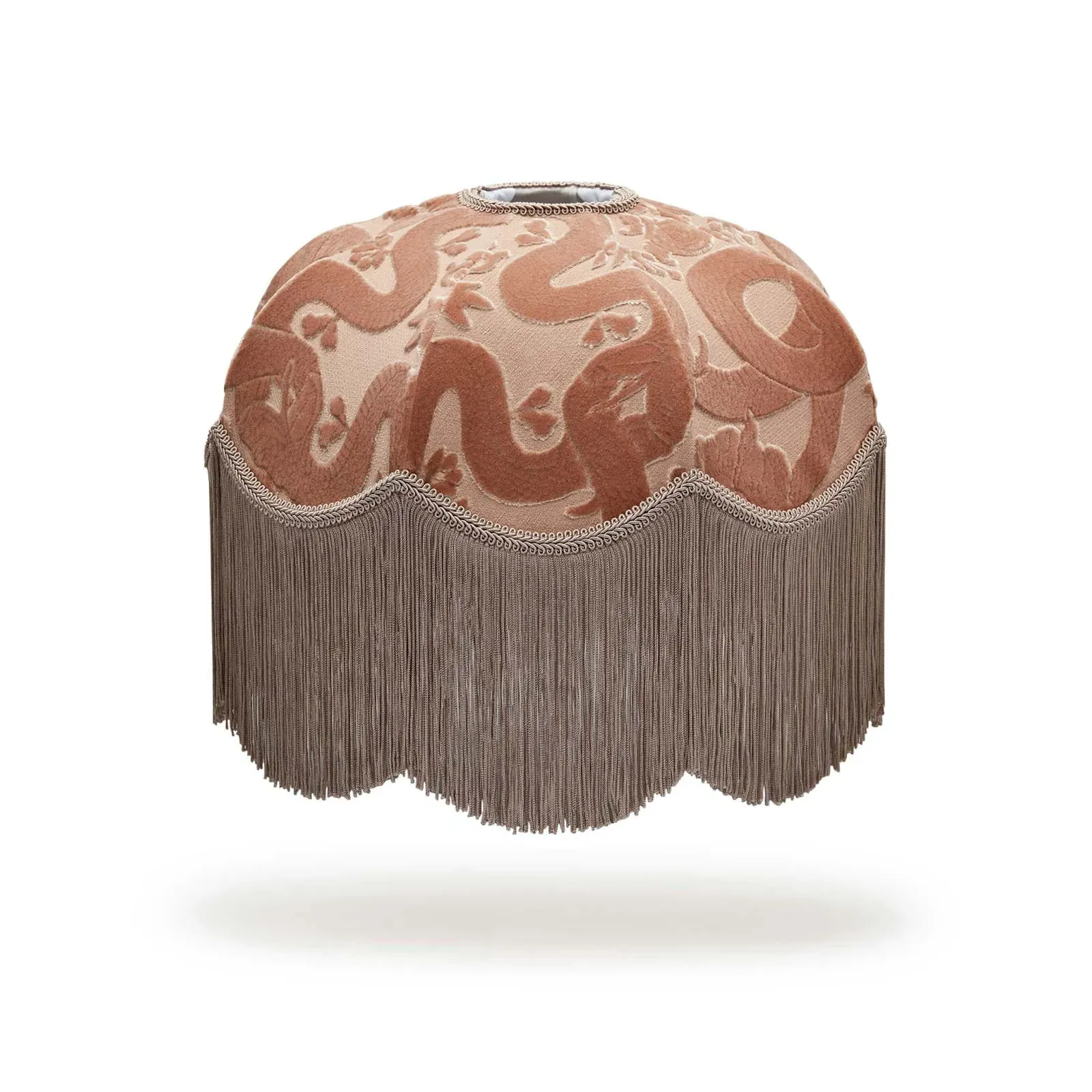 ANACONDA Tilia Cut-Velvet Lampshade - Dusky Pink product