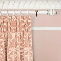 Anaconda Velvet Curtain - Dusky Pink