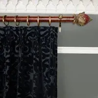 Anaconda Velvet Curtain - Noir