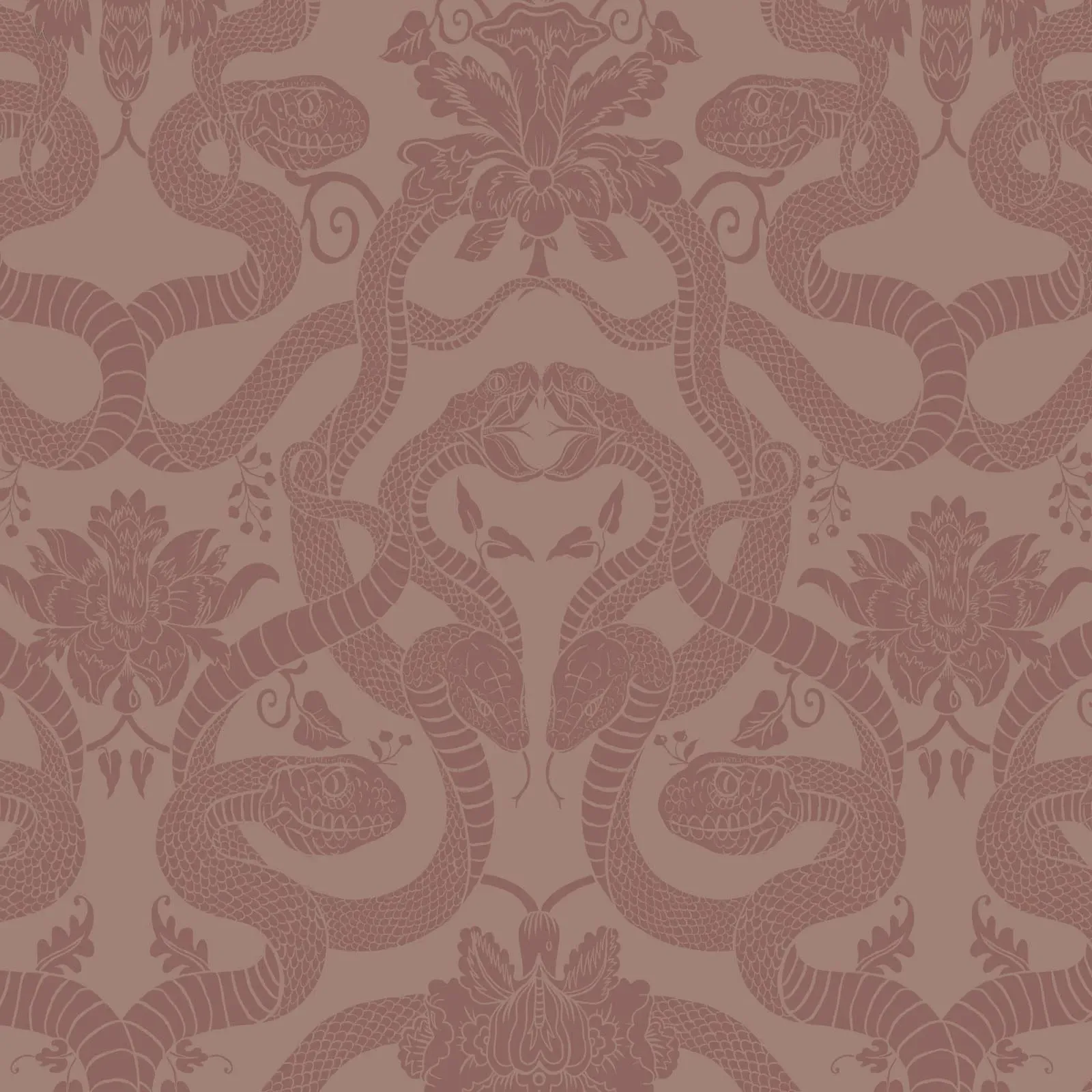 Anaconda Wallpaper Sample - Dusky Pink product