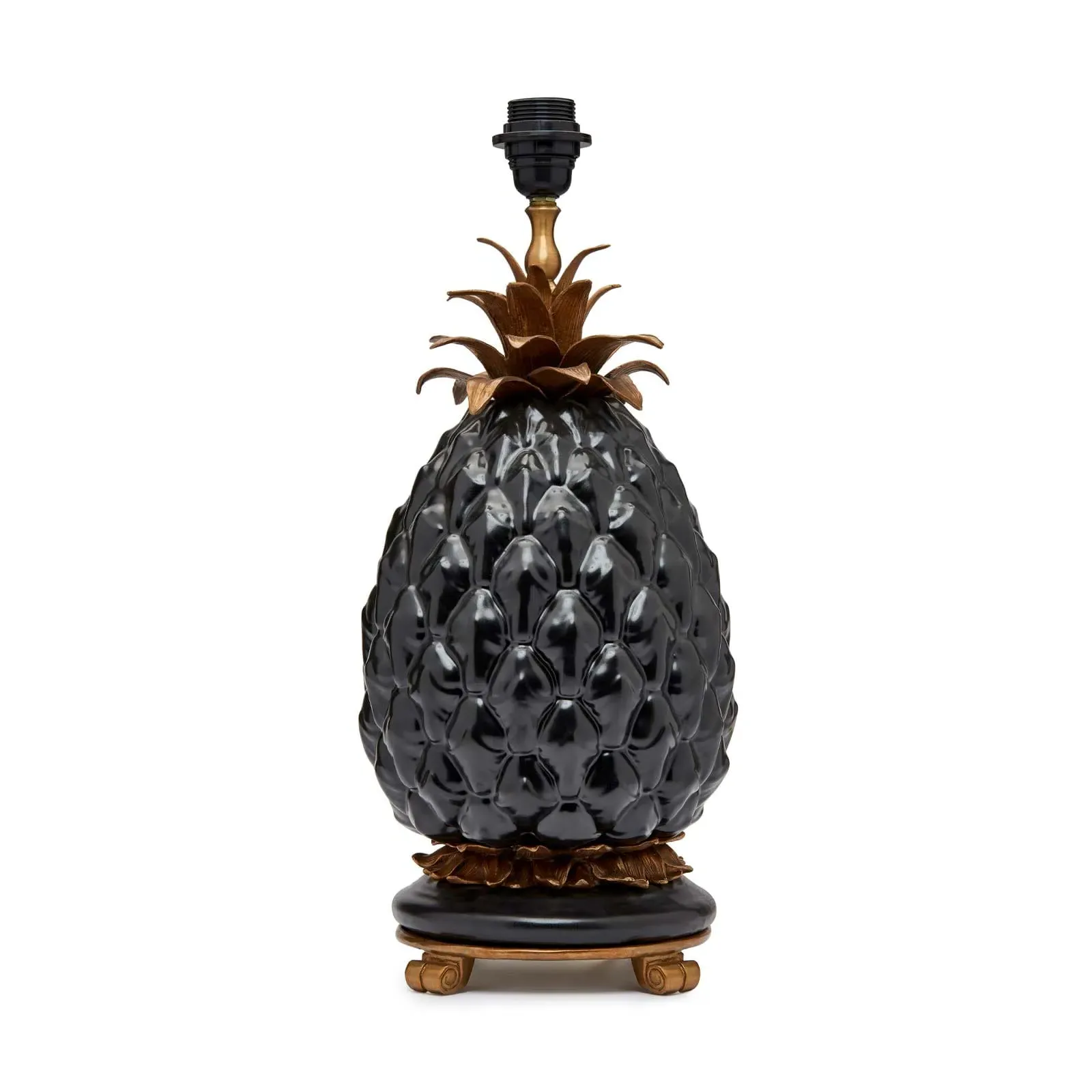 Ananas Lampstand - Black, Brass image