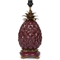 Ananas Lampstand - Carnelian, Brass