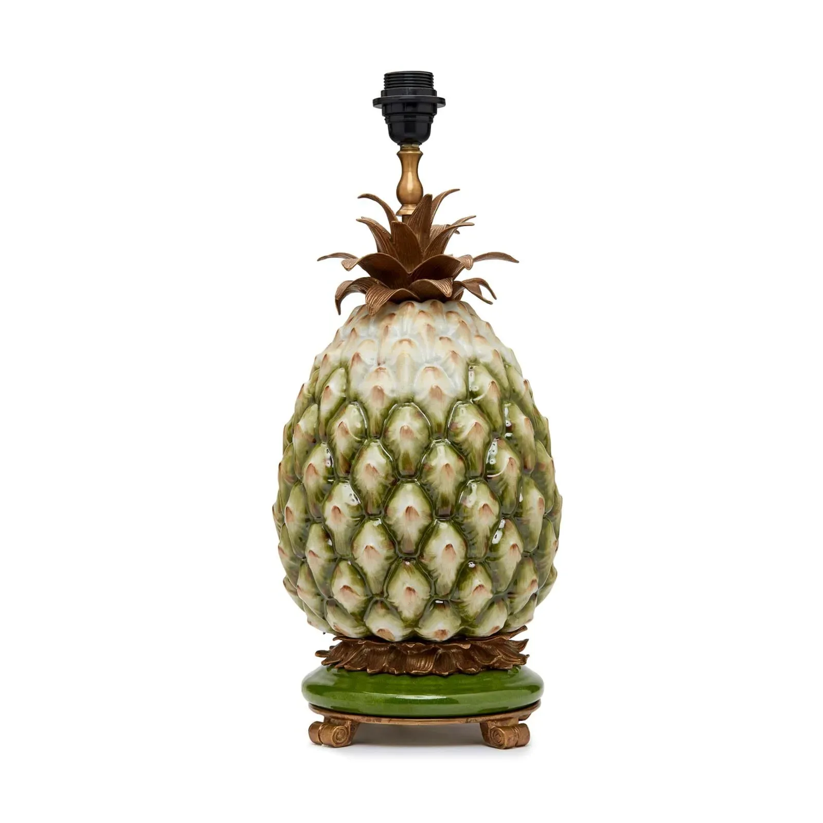 Ananas Lampstand - Natural, Brass