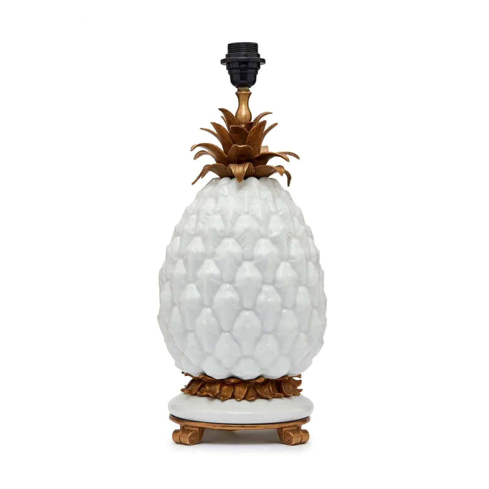 Ananas Lampstand - Off White, Brass
