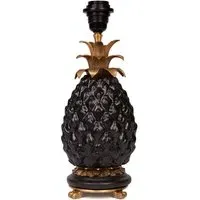 ANANITO Pineapple Lampstand - Black, Brass & Ceramic