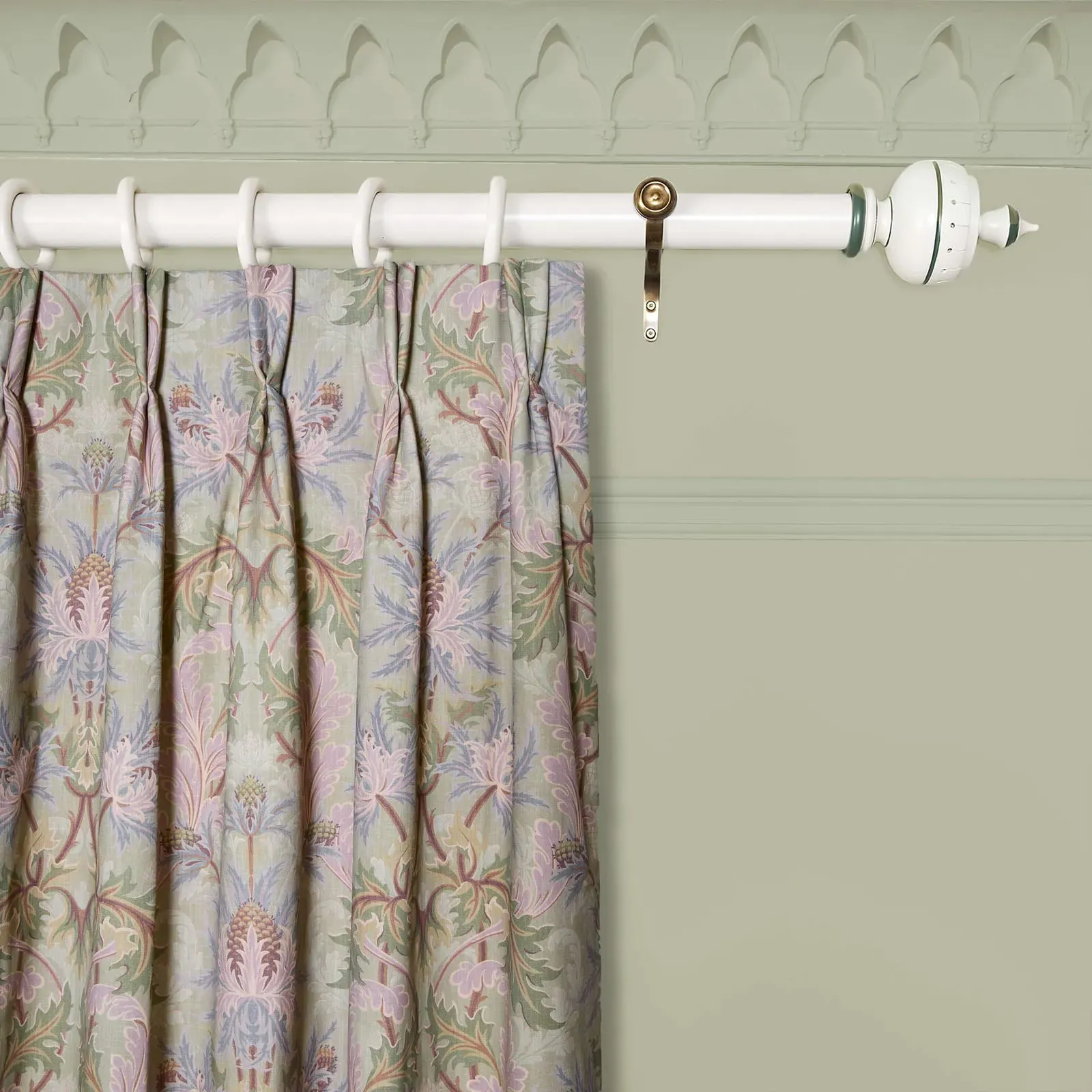 AQUIFOLIA Cotton Linen Curtain - Apple image