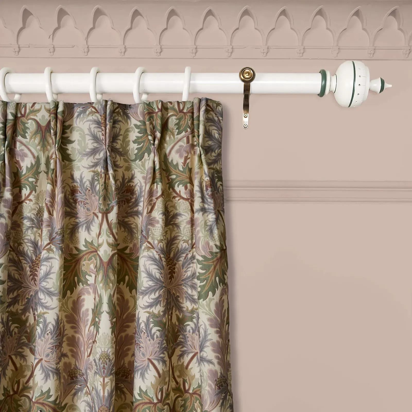 AQUIFOLIA Cotton Linen Curtain - Ecru