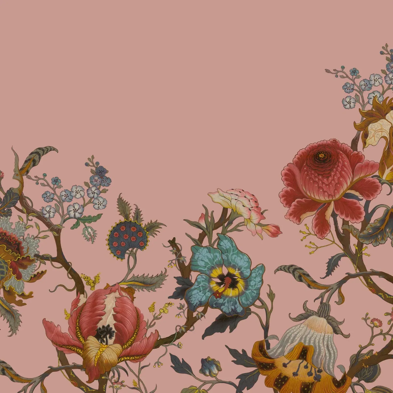 Artemis Climbing Walls Wallpaper - Blush