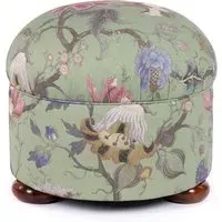 ARTEMIS Cotton Linen Vesper Ottoman - Jadeite