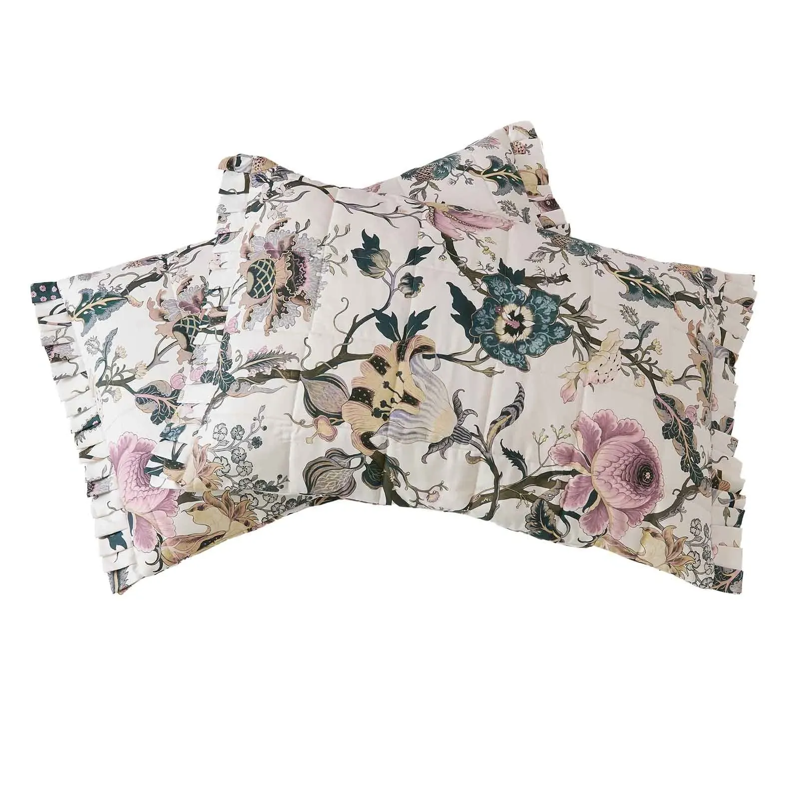 Artemis Cotton Sateen Pillowcases - Off White (Set of 2)