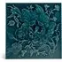 Artemis Hibiscus Relief Tile Sample - Teal