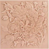 Artemis Hibiscus Relief Tiles - Blush