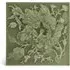 Artemis Hibiscus Relief Tiles - Sage, Ceramic