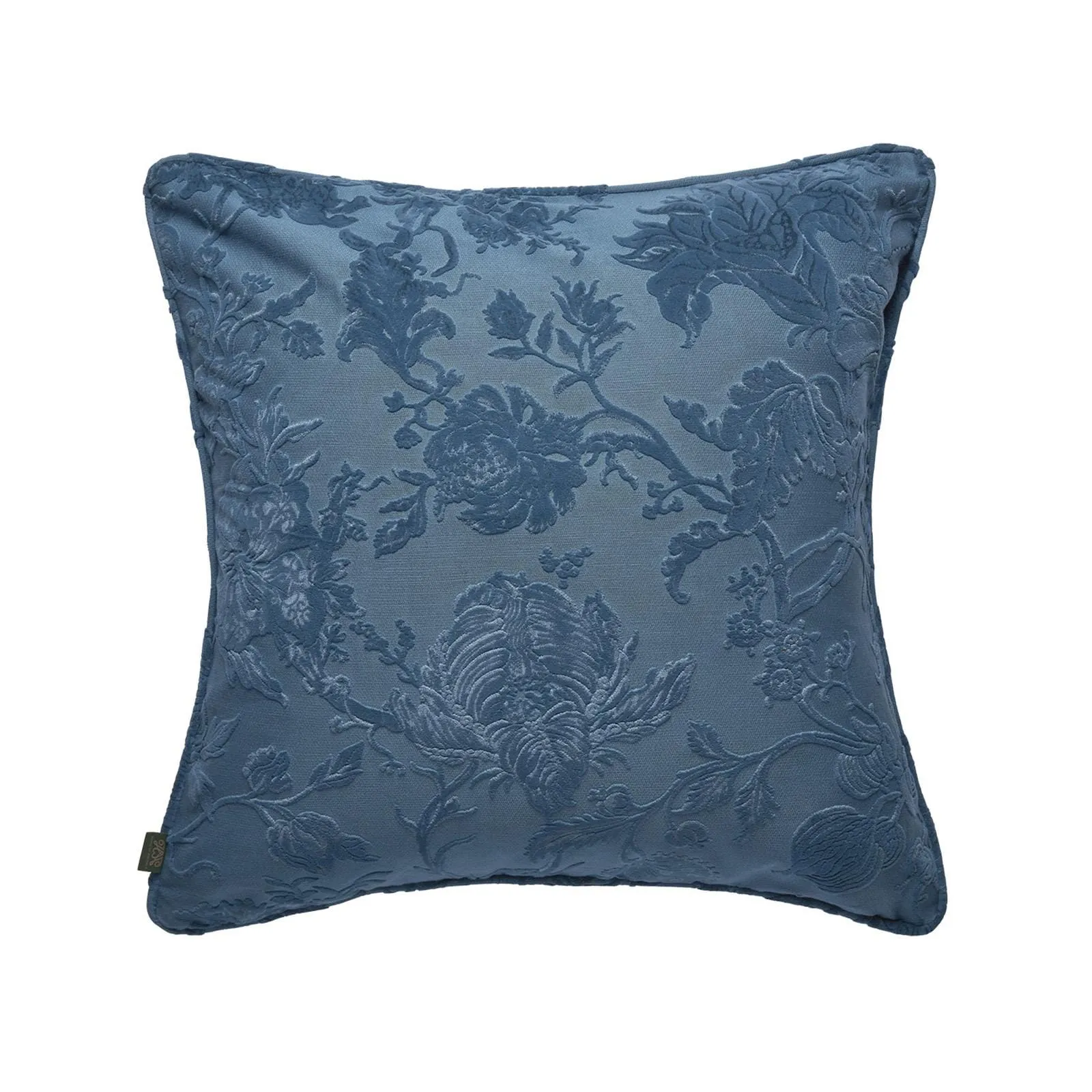 ARTEMIS Large Cut-Velvet Cushion - Teal