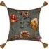 ARTEMIS Large Tassel Velvet Cushion - Petrol