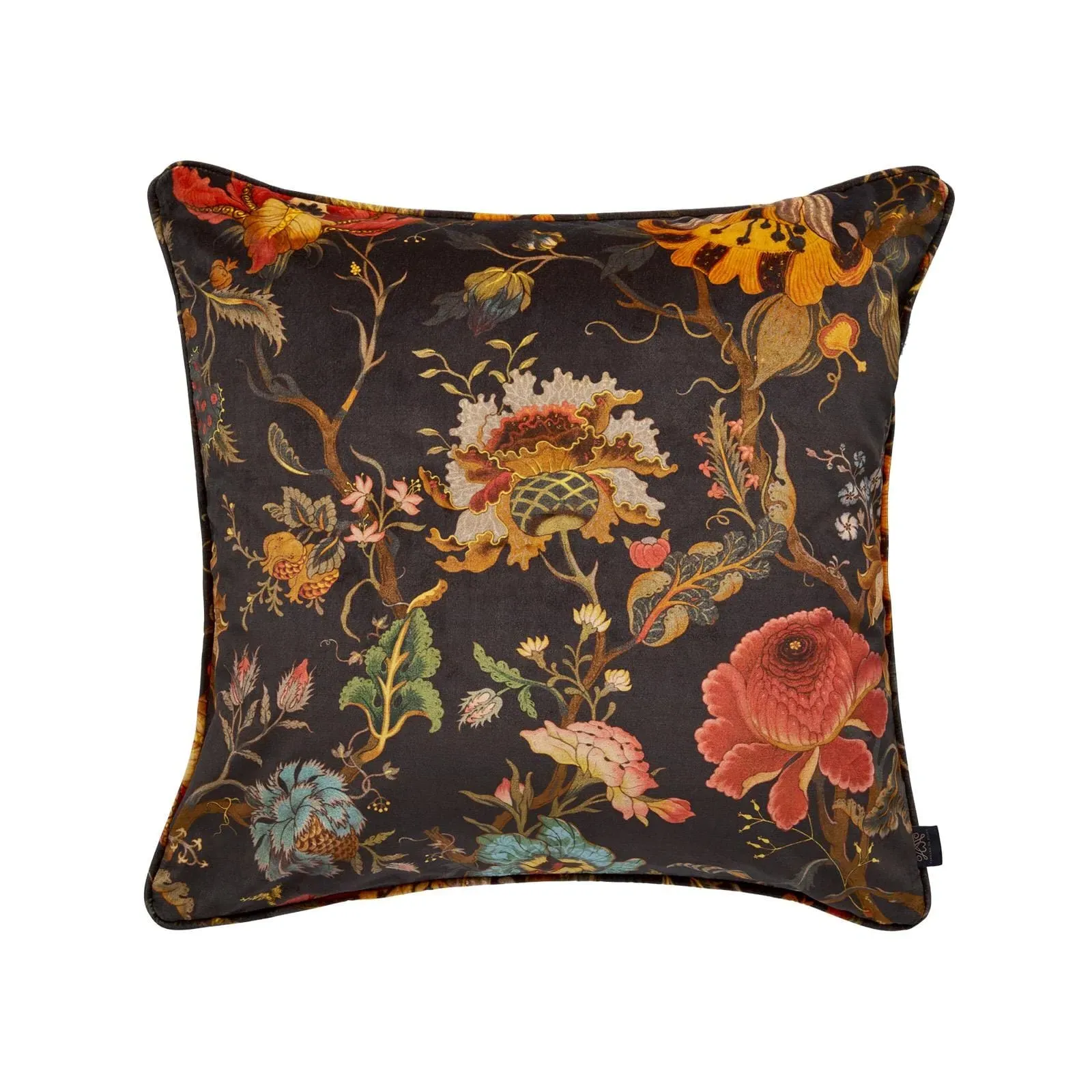 ARTEMIS Large Velvet Cushion - Black