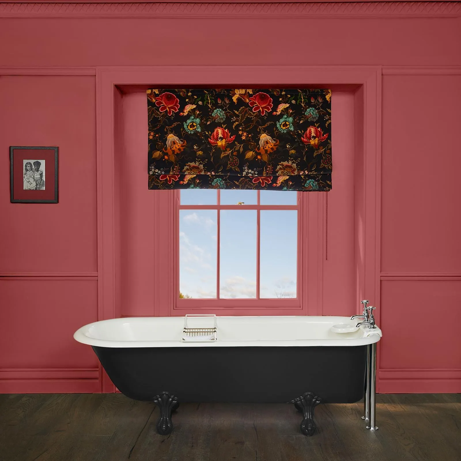 Artemis Roman Blind - Black, Velvet image