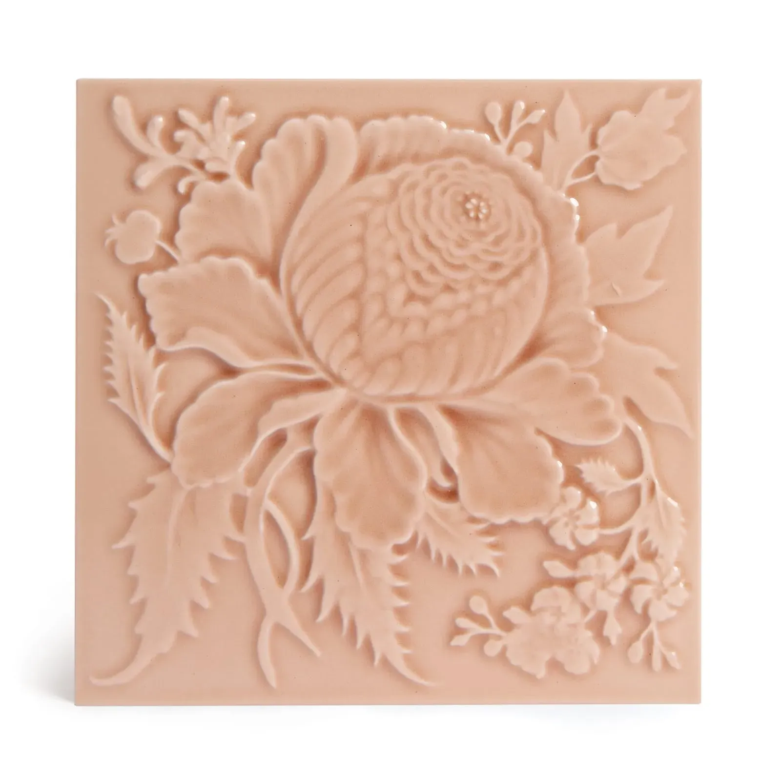 Artemis Rose Relief Tiles - Blush, Ceramic image