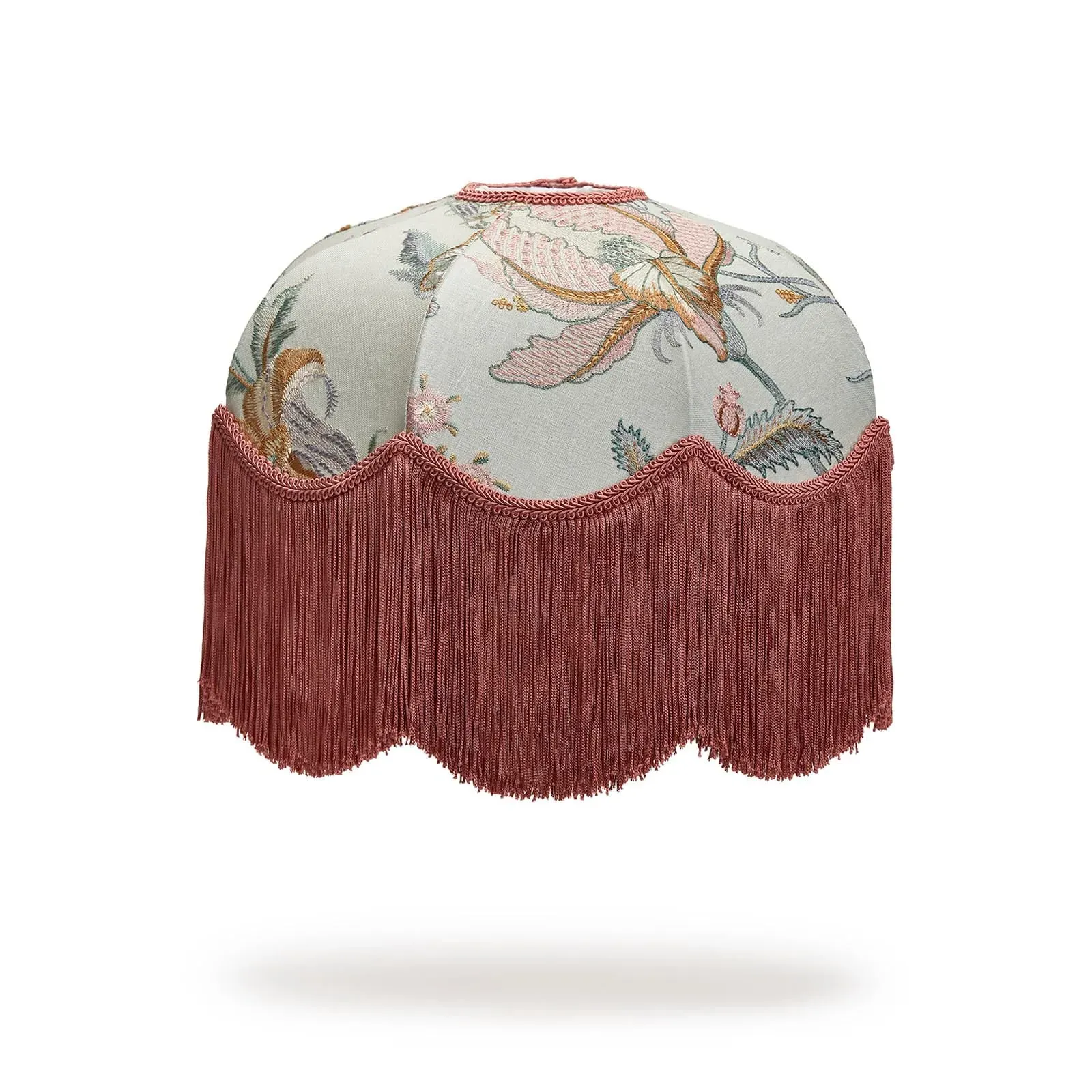ARTEMIS Tilia Lamp Shade - Pistachio, Embroidered Linen