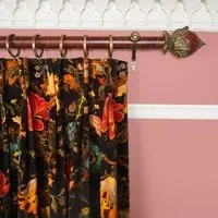 Artemis Velvet Curtain - Black