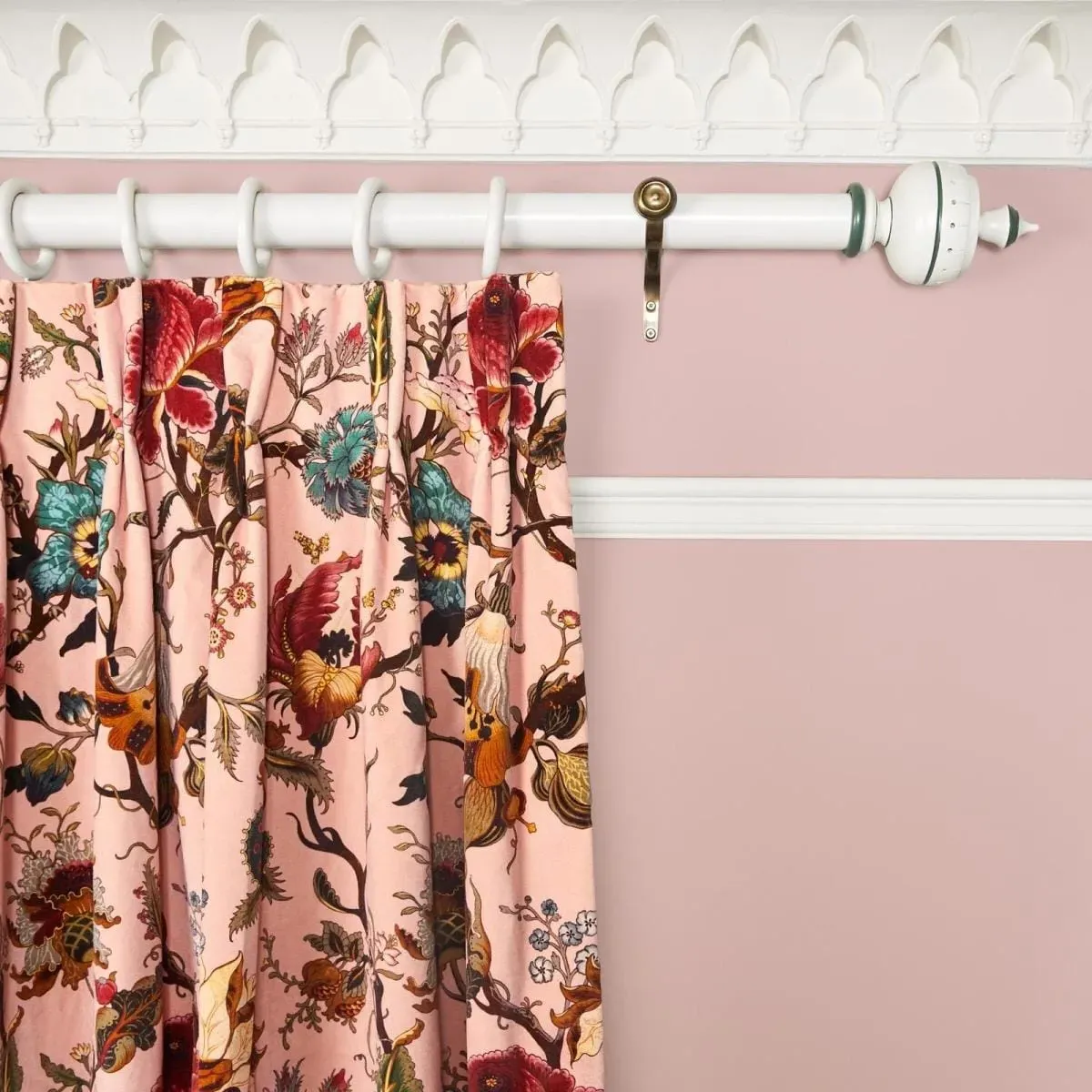 Artemis Velvet Curtain - Blush