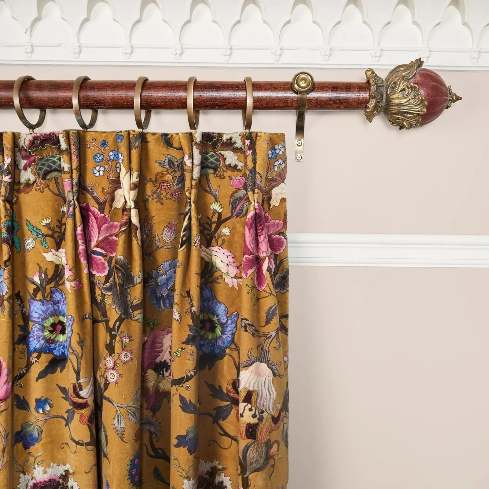 Artemis Velvet Curtain - Bronze