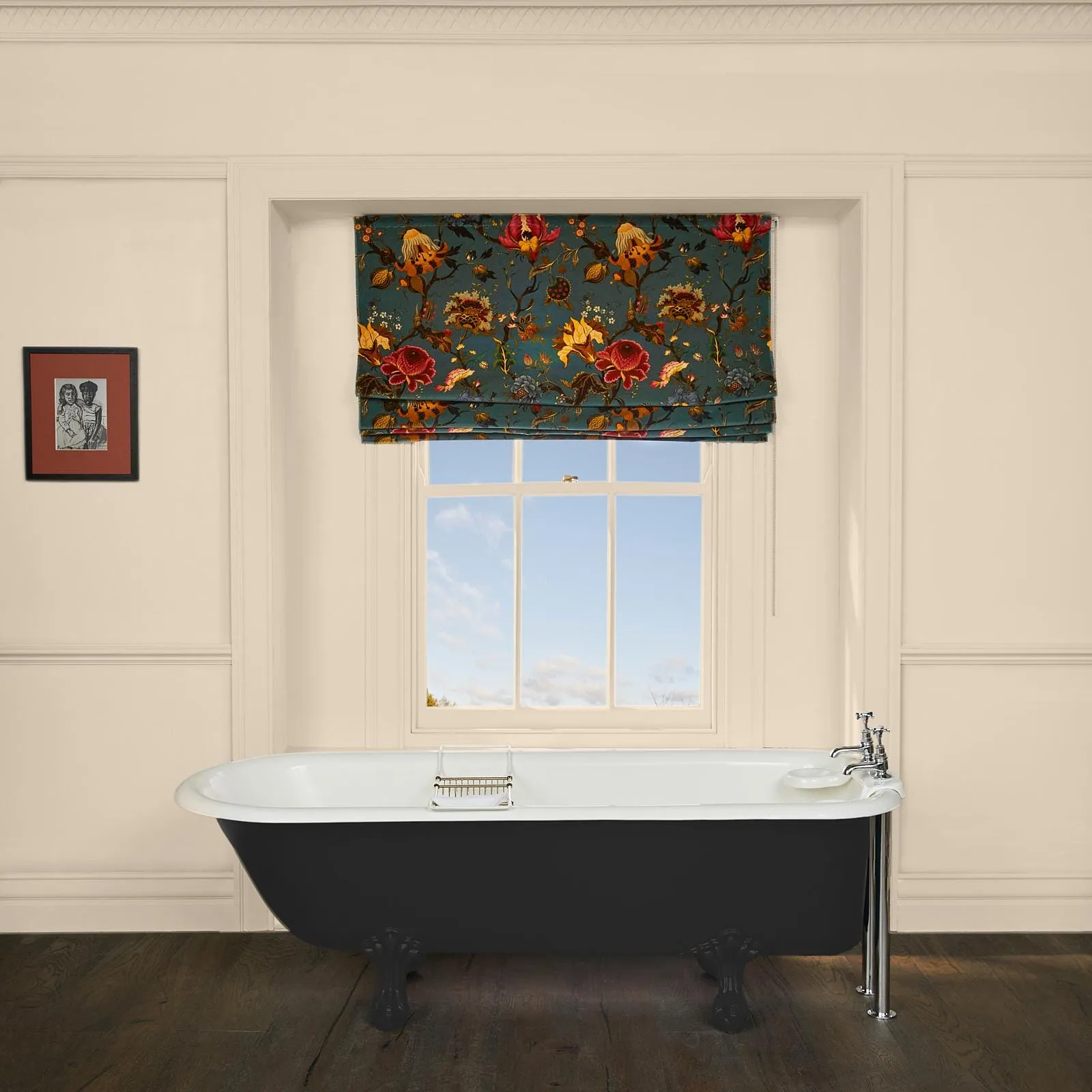 ARTEMIS Velvet Roman Blind - Petrol image