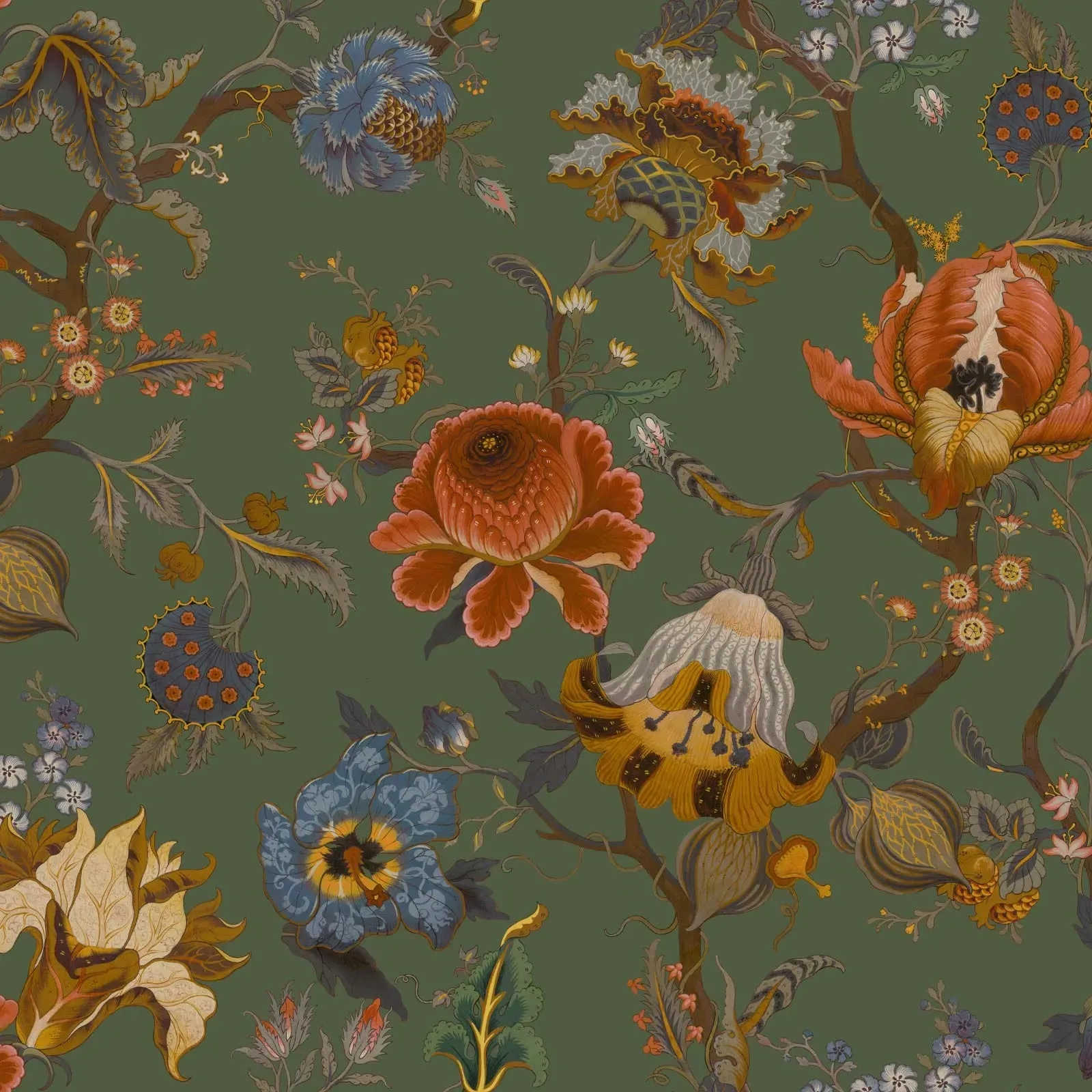 Artemis Wallpaper - Moss Green image