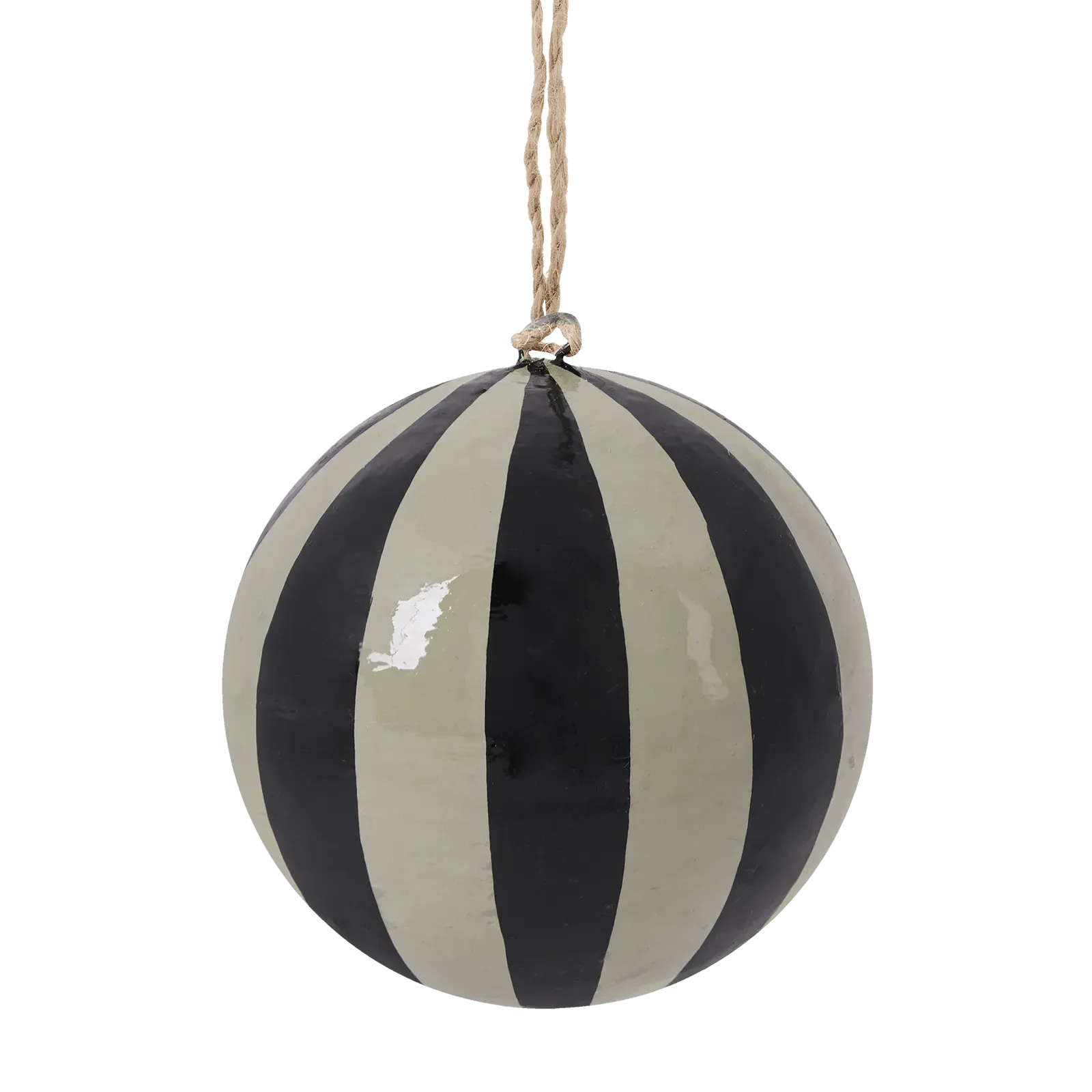 Artist's Stripe Bauble - Black, Paper product