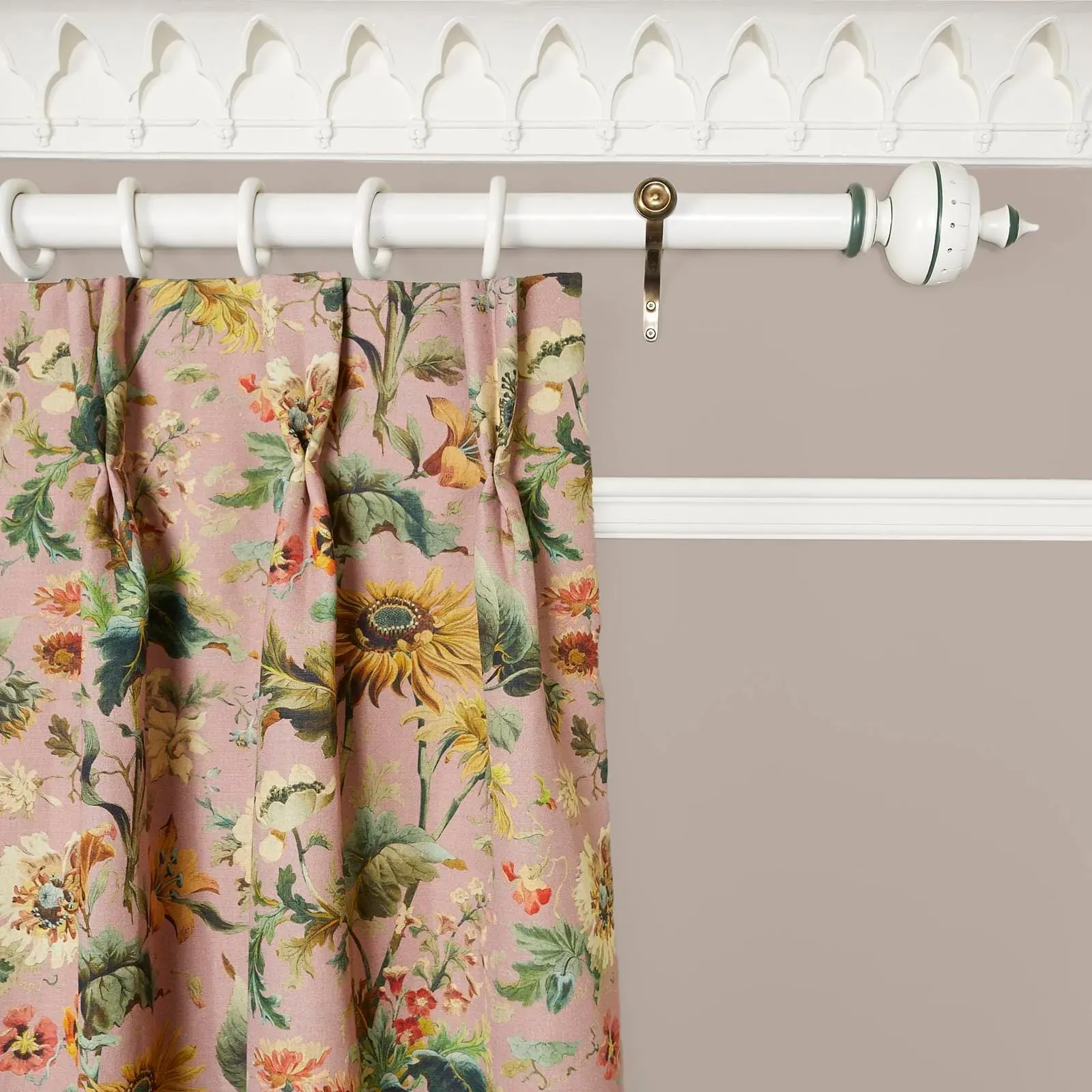 AVALON Cotton Linen Curtain - Puce Pink