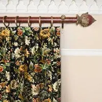 Avalon Velvet Curtain - Noir