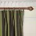Camelot Stripe Jacquard Curtain - Verdigris, Cotton