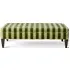 Camelot Stripe Tufted Ottoman - Juniper, Velvet
