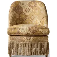 CASPAR Fireplace Pull-up Chair - Ginger, Linen