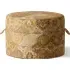 CASPAR Medium Round Hassock - Ginger, Linen